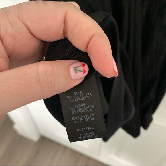 Black Faux Corset Bodycon Torrid Dress - Picture 6 of 6